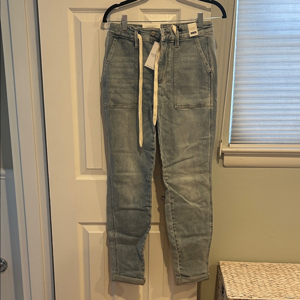 Judy Blue Light Wash Denim Joggers